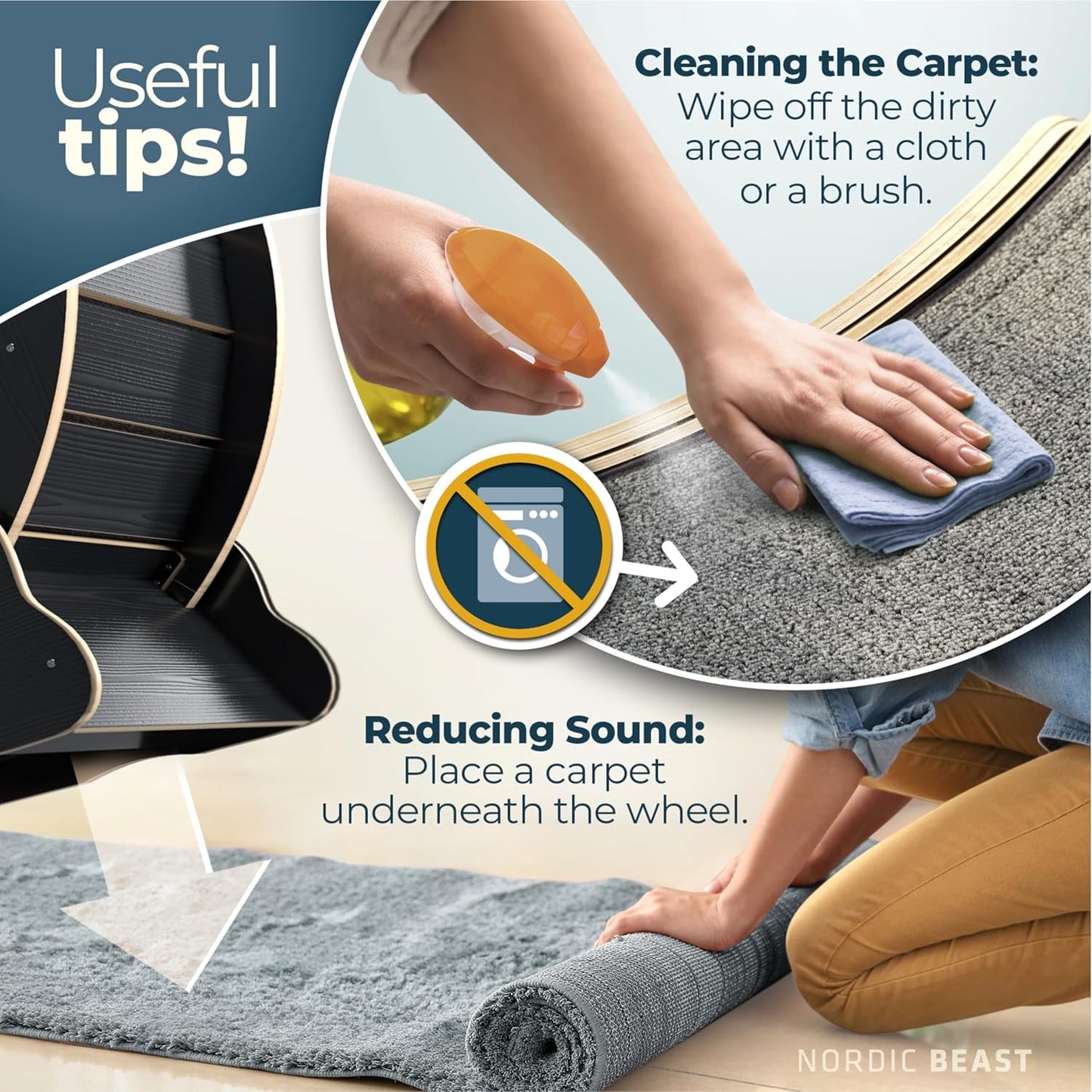 Nordic Beast Cat Wheel — Built for Large, High Energy Indoor Cats