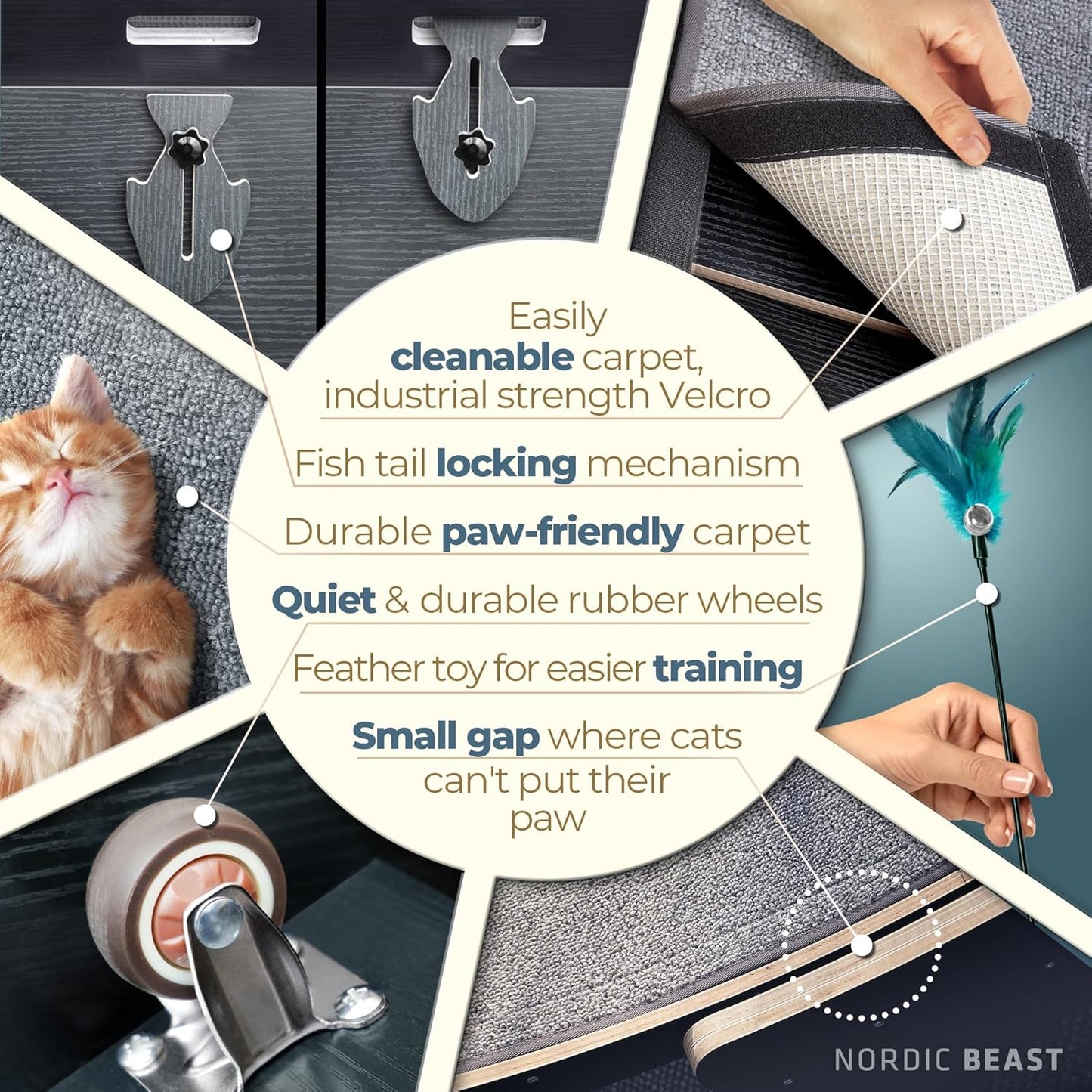 Nordic Beast Cat Wheel — Built for Large, High Energy Indoor Cats